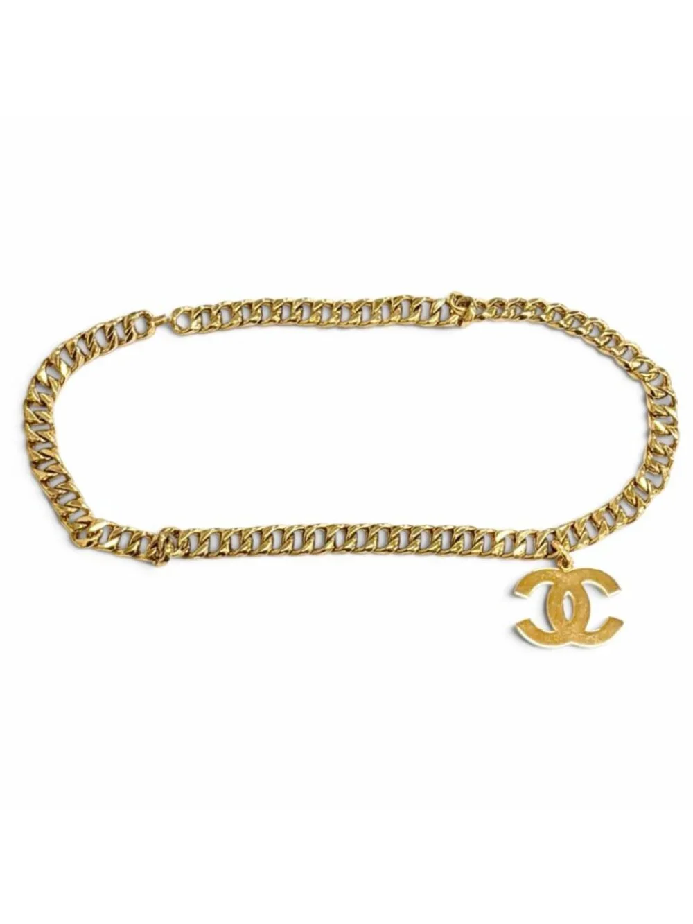 Chanel Vintage 93A CC Logo Chain Belt Gold
